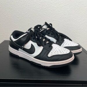 Nike Dunk Low Basketball Sneaker Women Panda Dunks Size 6.5